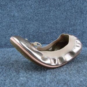 Momo Grow Youth Girls Ballet‎ Shoes Rosegold Leather Slip On Size 1 Medium